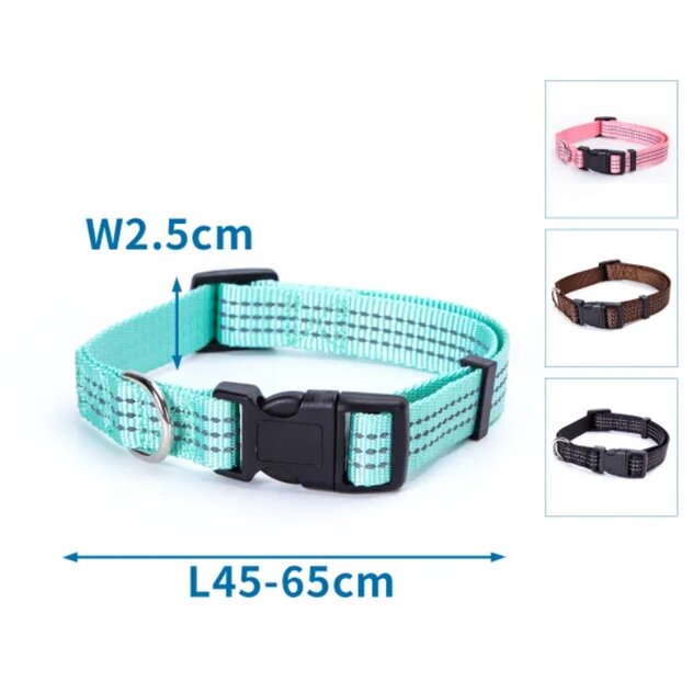 obojok nylonový s reflexpruhmi 2,5 cm-